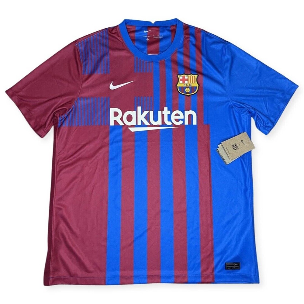 NWT BARCELONA 2021 2022 HOME FOOTBALL SHIRT SOCCER JERSEY NIKE SIZE XL NEW